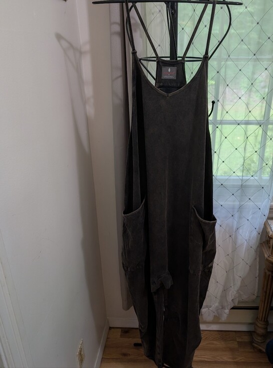 Free People Pants - Free People Charcoal Jumpsuit Size Small